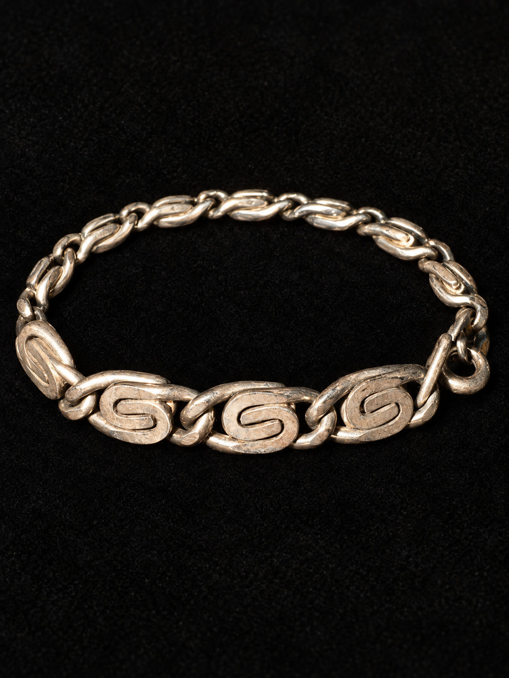 ⚜️ Scroll Link Bracelet | Vintage Silver-Tone Chain | Bold Statement 💗